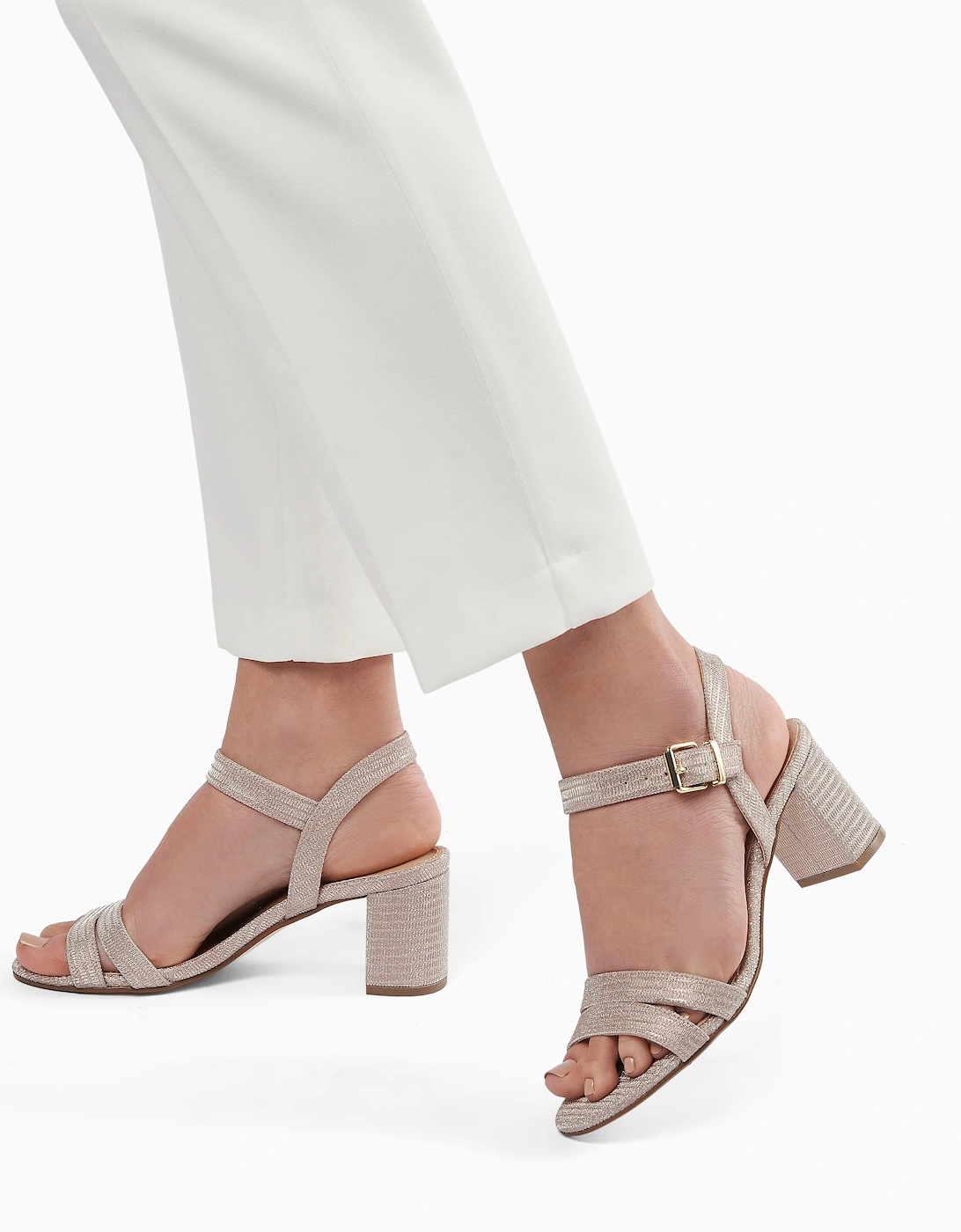 Ladies  Merisa - Wide-Fit Block-Heel Sandals