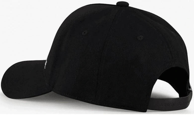 Embroidered AX Logo Black Mesh Baseball Cap