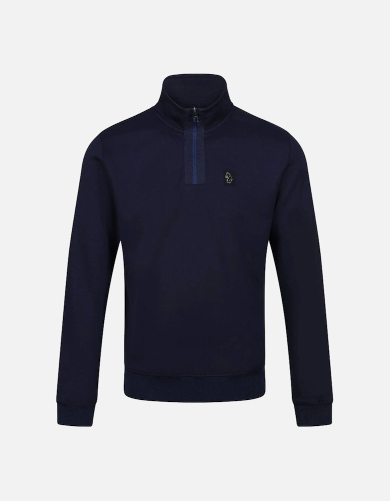 Luke Mainline Full Hardy Zip Sweatshirt Dark Navy