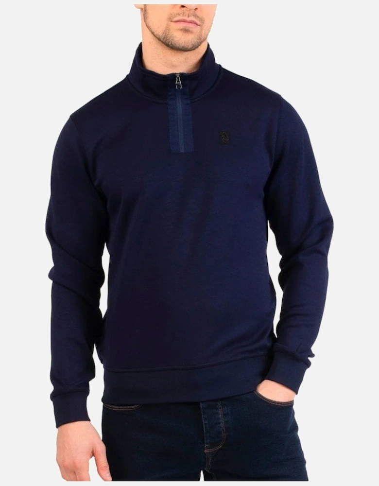 Luke Mainline Full Hardy Zip Sweatshirt Dark Navy