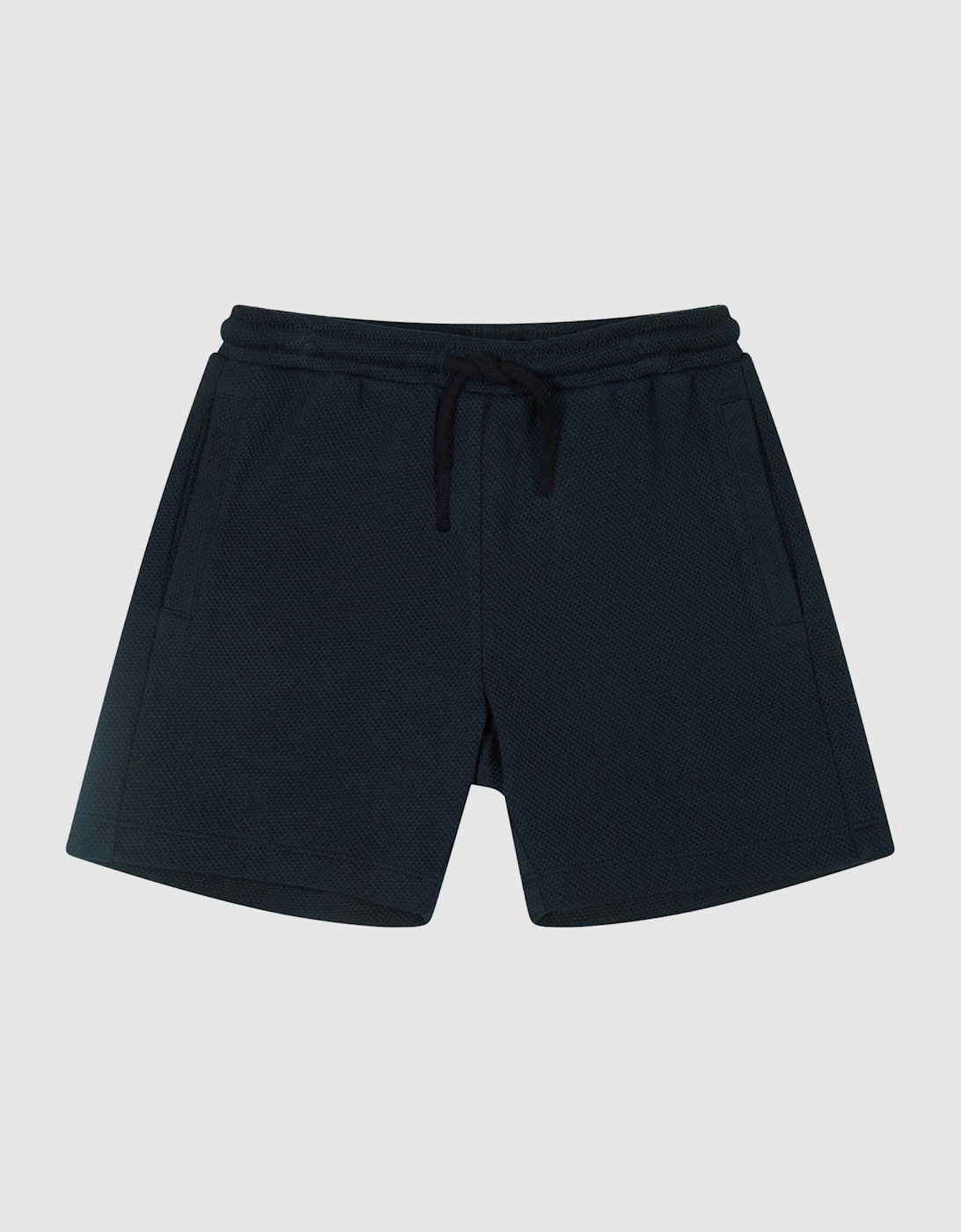 Textured Drawstring Jersey Shorts, 2 of 1