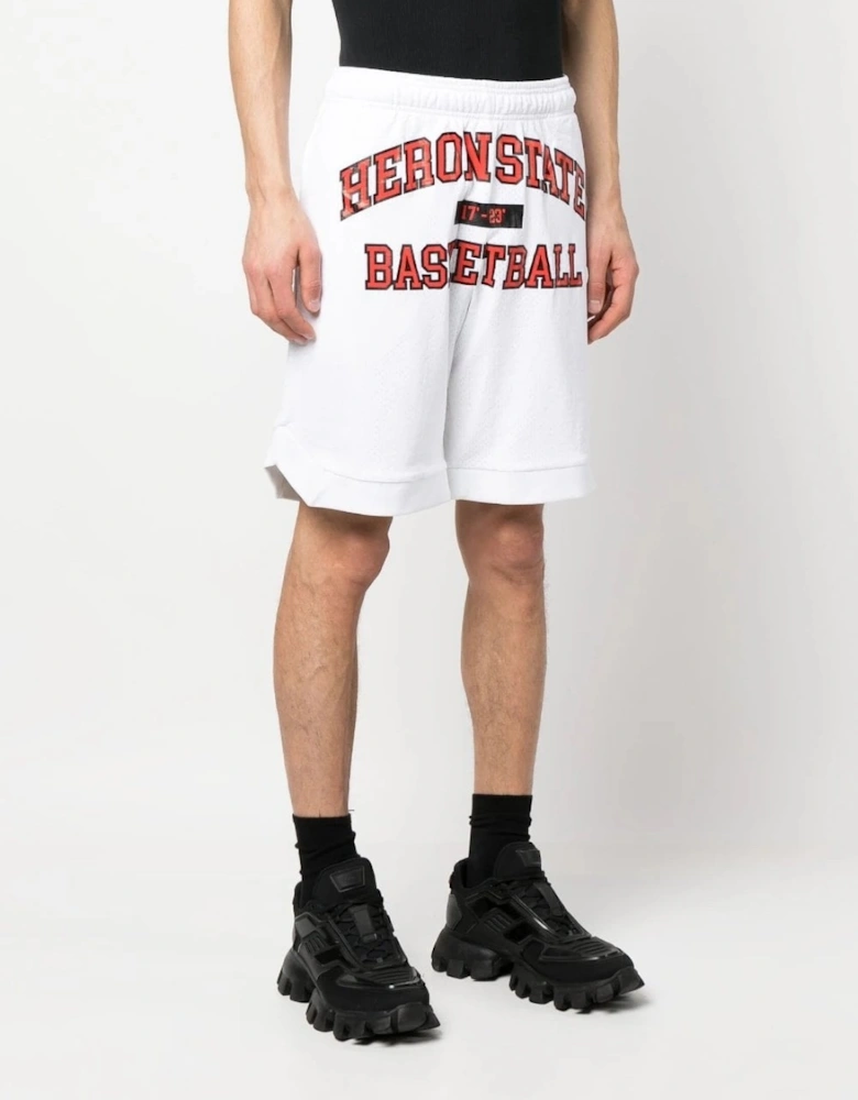 23 Basketball Shorts White