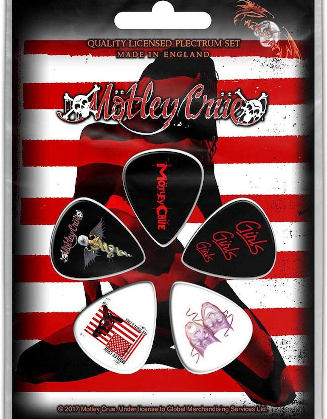 Red, White & Crue Plectrum (Pack of 5), 2 of 1