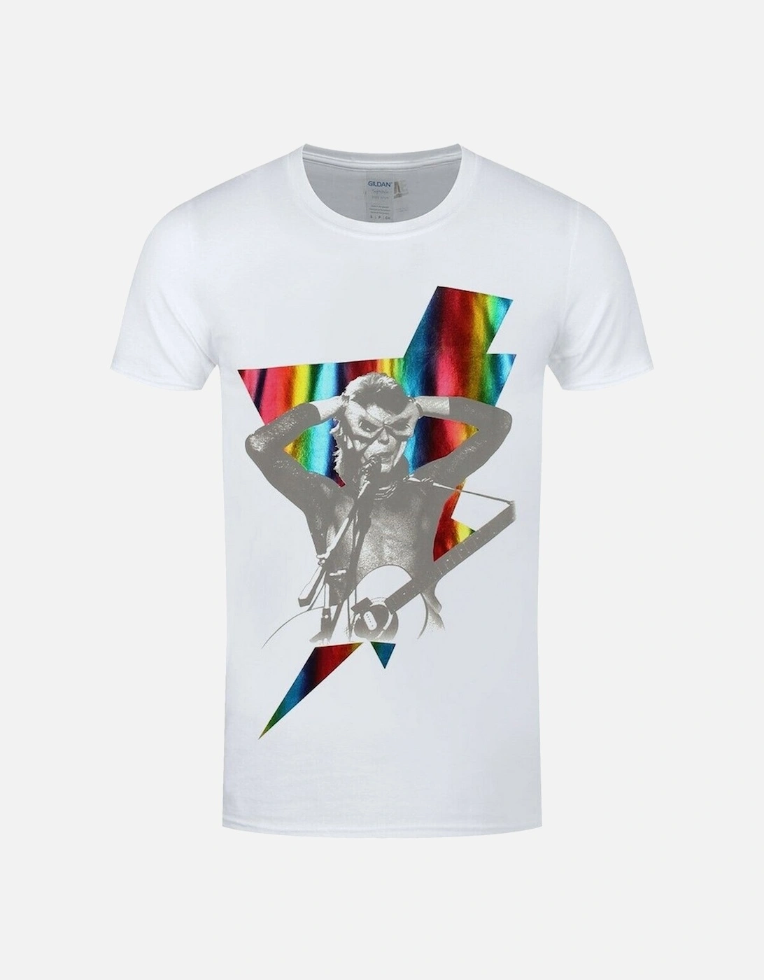 Unisex Adult Holographic Bolt T-Shirt, 3 of 2
