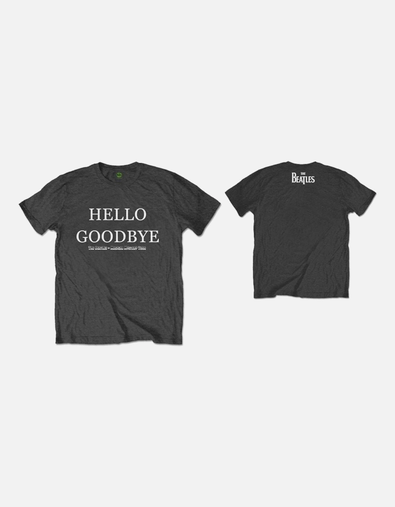 Unisex Adult Hello Goodbye Back Print T-Shirt