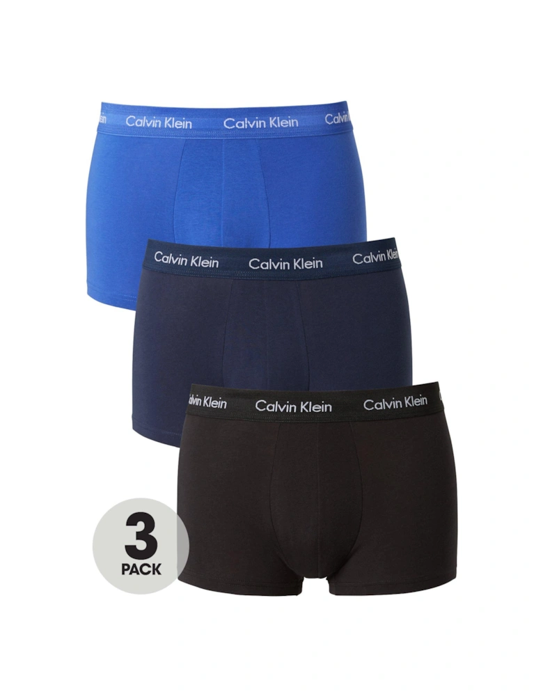 3 Pack Low Rise Trunk - Blue/Navy/Black