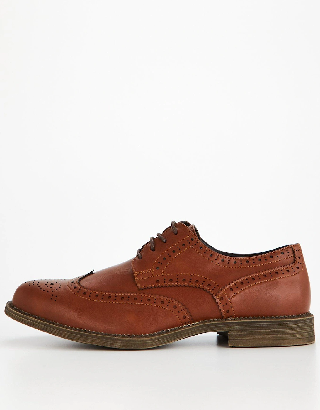 Mens Formal Lace Up Brogue Shoe - Standard, 2 of 1