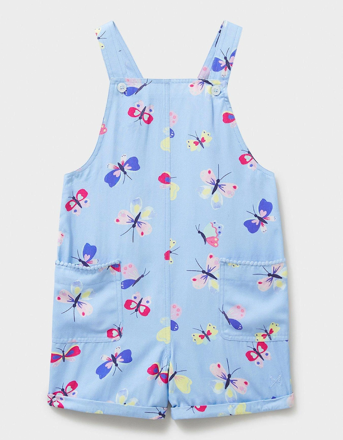 Girls Butterfly Playsuit - Blue, 2 of 1