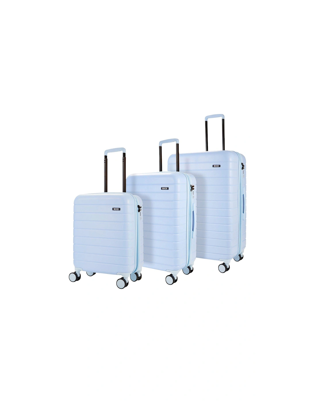 Novo 8-Wheel Suitcases 3 piece Set - Pastel Blue, 2 of 1