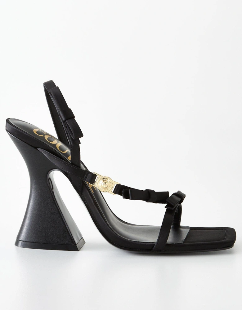 Bow Detail Heels - Black