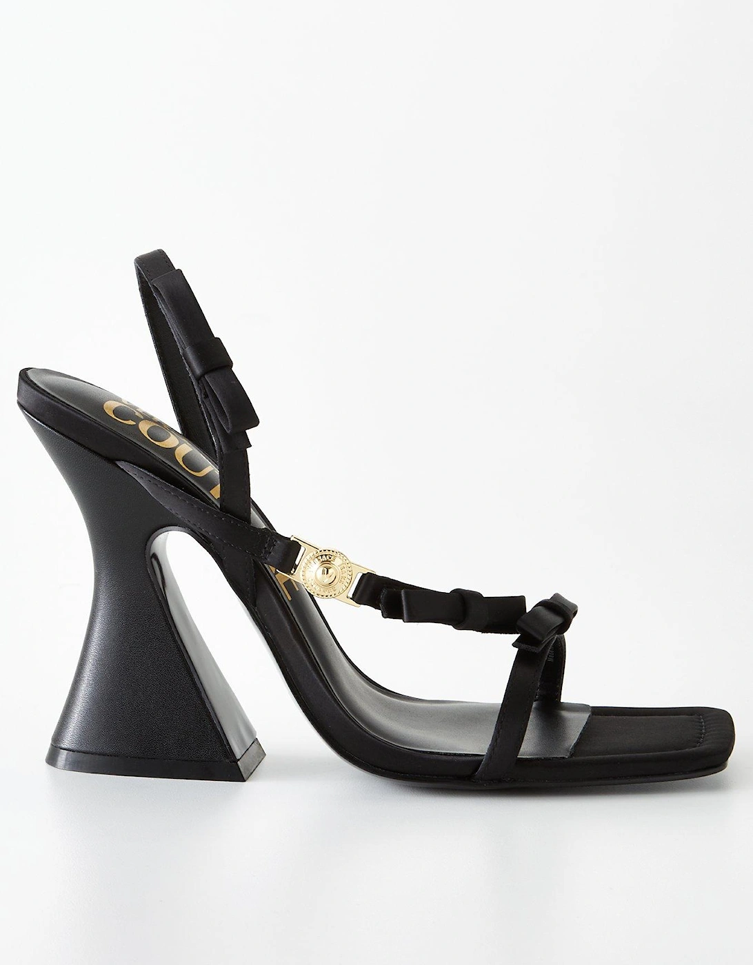 Jeans Couture Bow Detail Heels - Black, 3 of 2