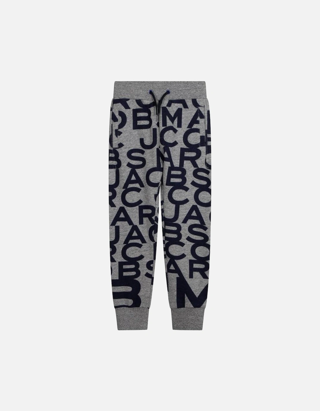 Boys Grey All Over Logo Joggers, 3 of 2