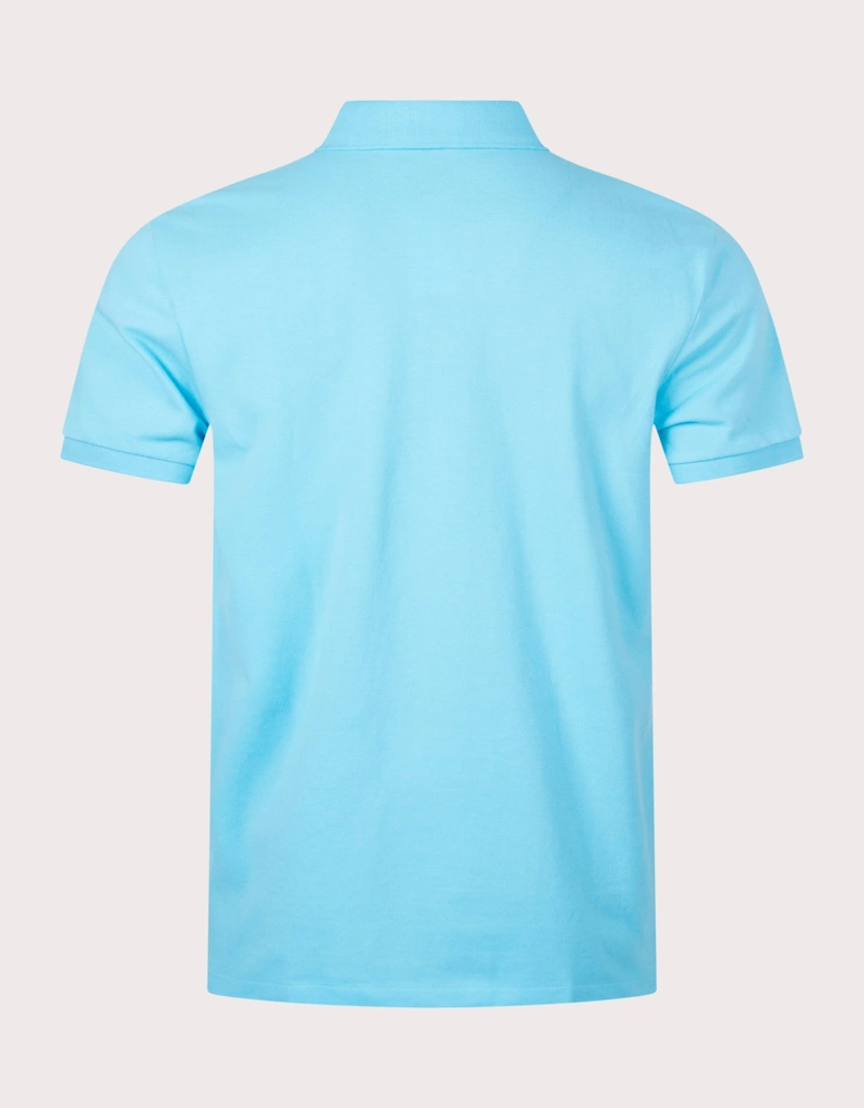 Custom Slim Fit Mesh Polo Shirt