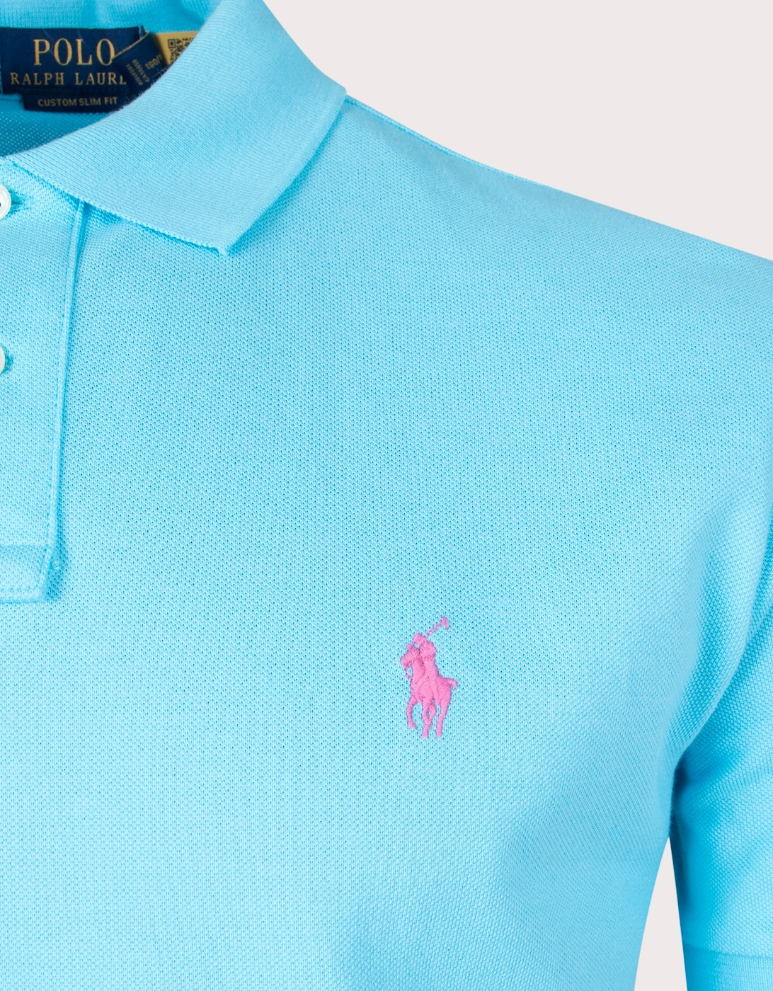 Custom Slim Fit Mesh Polo Shirt