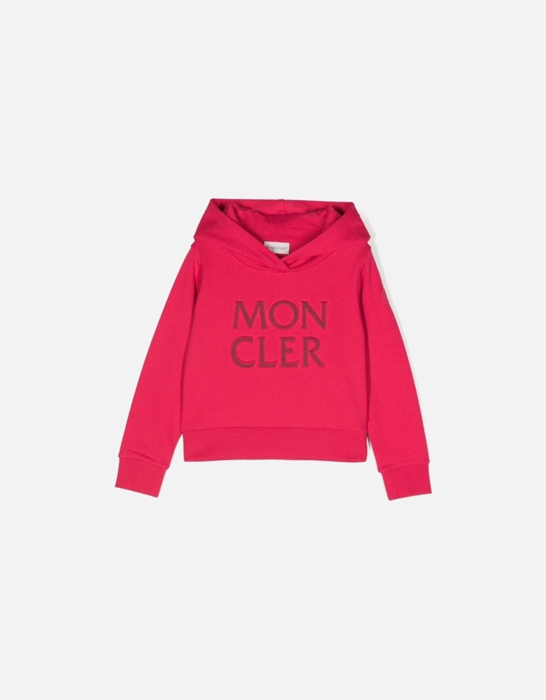 Kids Oversize Logo Hoodie Pink