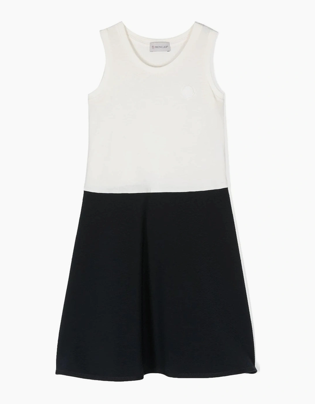 Moncler Moncler Girl's Kids Skirt Dress White/Navy