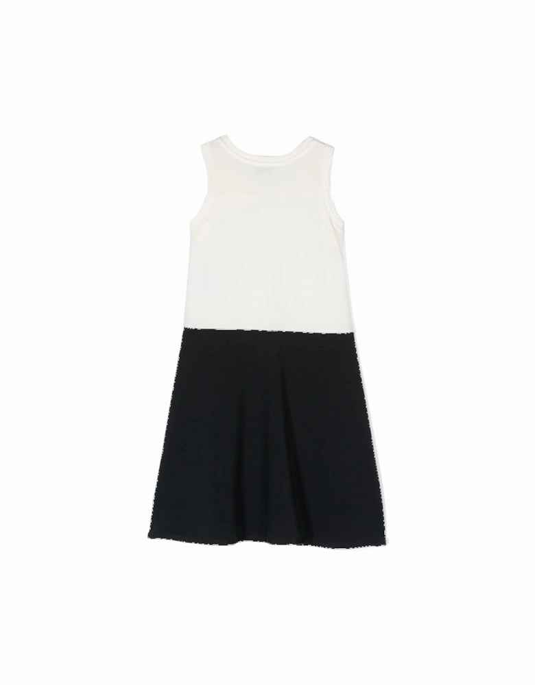 Kids Skirt Dress White/Navy