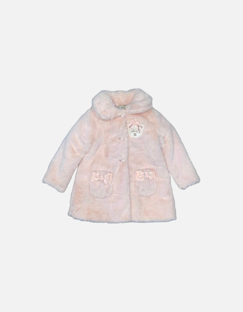 Baby Girls Pink Fur Jacket
