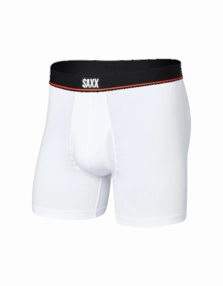 Men's Non-Stop Stretch Cotton Boxer Brief White