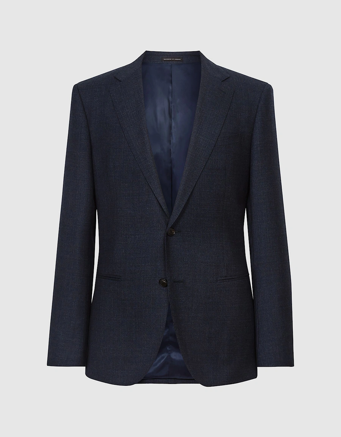 Slim Fit Wool Textured Single Breasted Blazer, 2 of 1