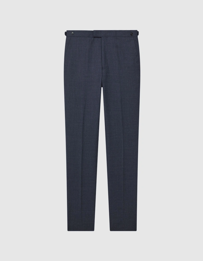 Slim Fit Wool Textured Trousers
