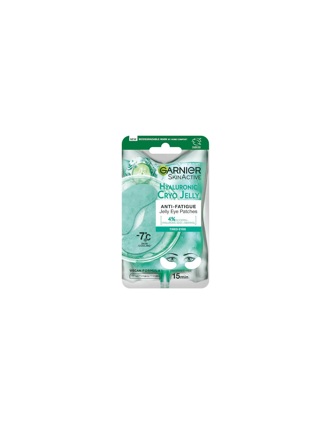 Anti-Fatigue Hyaluronic Acid and Icy Cucumber Cryo Jelly Eye Patches, 2 of 1