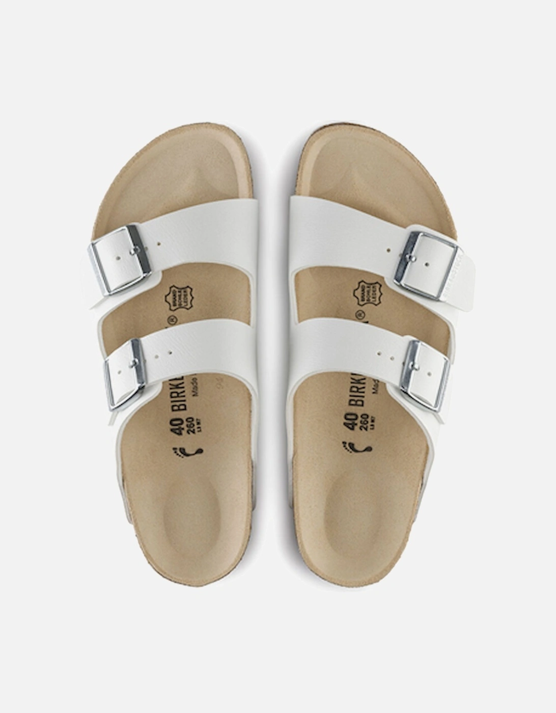 Birkenstock Women's Arizona Birko-Flor Narrow Fit White