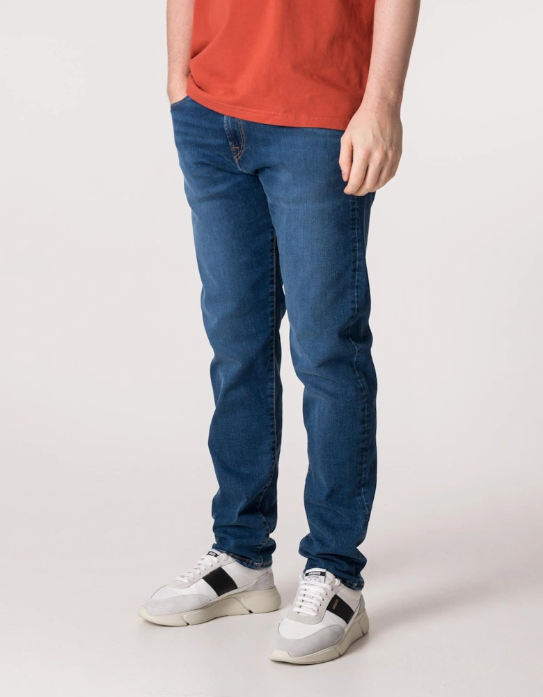 Regular Fit Garment Dyed Jeans