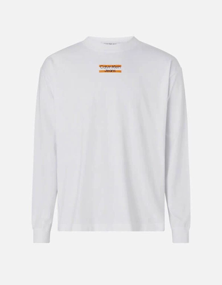 Jeans Striped Logo Cotton T-Shirt
