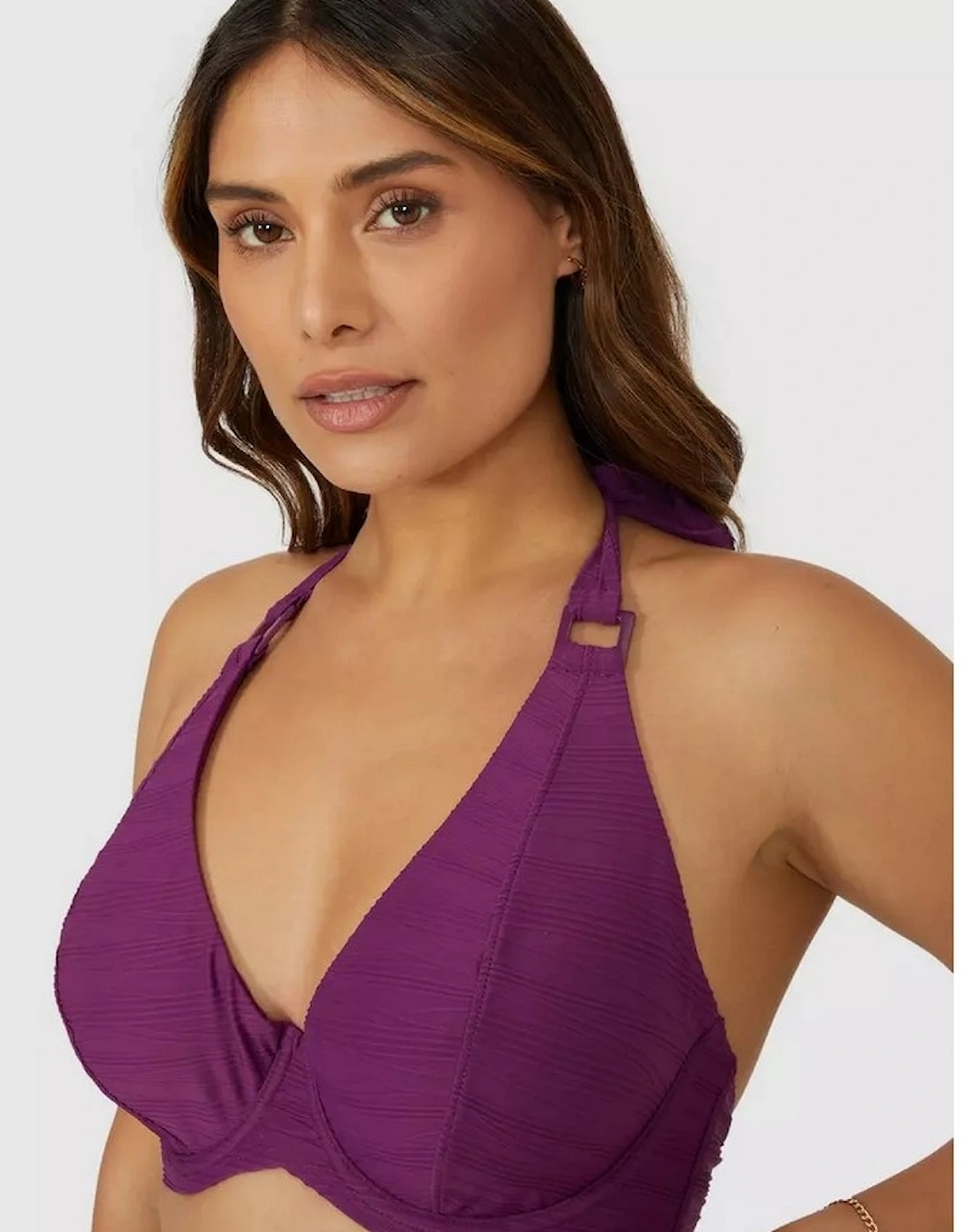 Womens/Ladies Textured Non-Padded Bikini Top