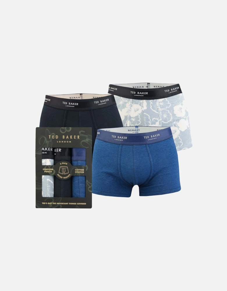 Mens Three Pack Cotton Fashion Trunk