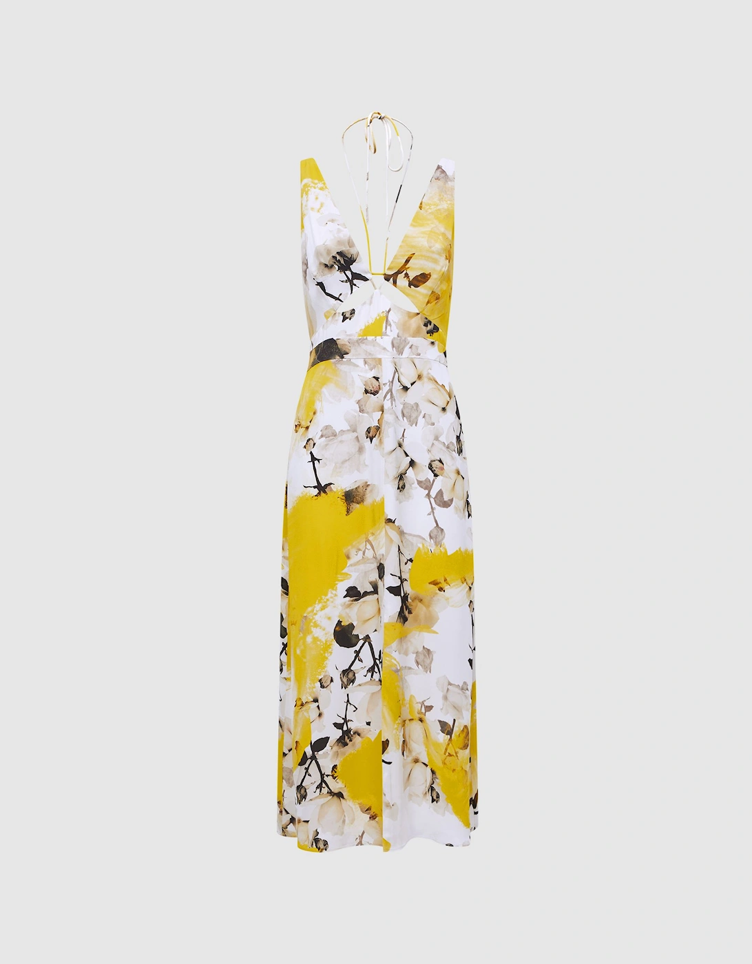 Fitted Floral Print Midi Dress, 3 of 2