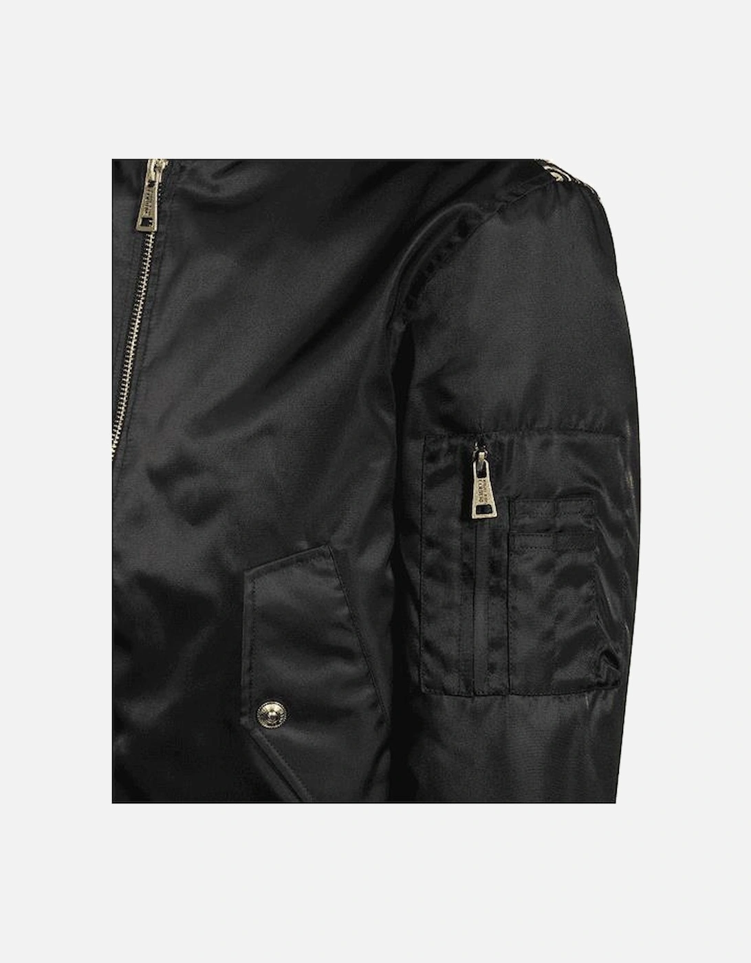 Baroque Design Black/Gold Bomber Jacket