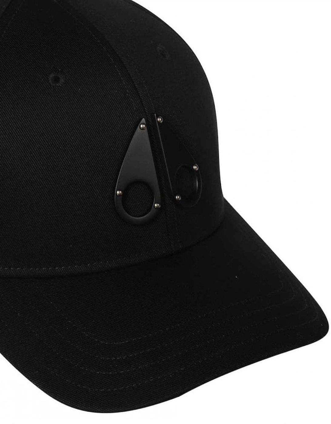 Cotton Metal Icon Logo Black Cap