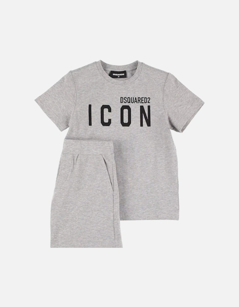 Baby Boys T-shirt And Shorts Set Grey