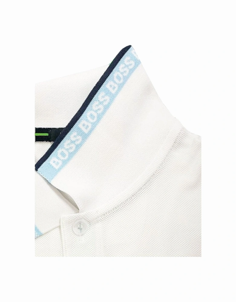 Men's White Paddy Polo Shirt.