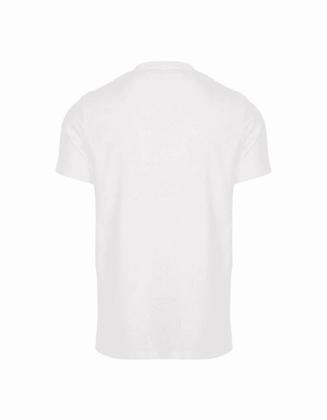 Cotton Vertical Logo White T-Shirt