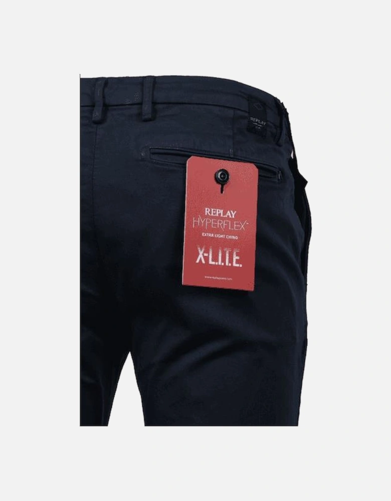 Zeumar Hyperflex Navy Slim Fit Chinos