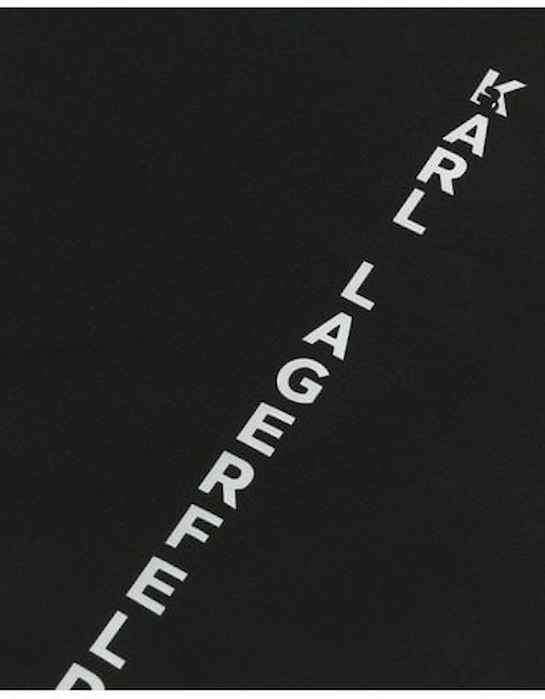 Cotton Vertical Logo Black T-Shirt