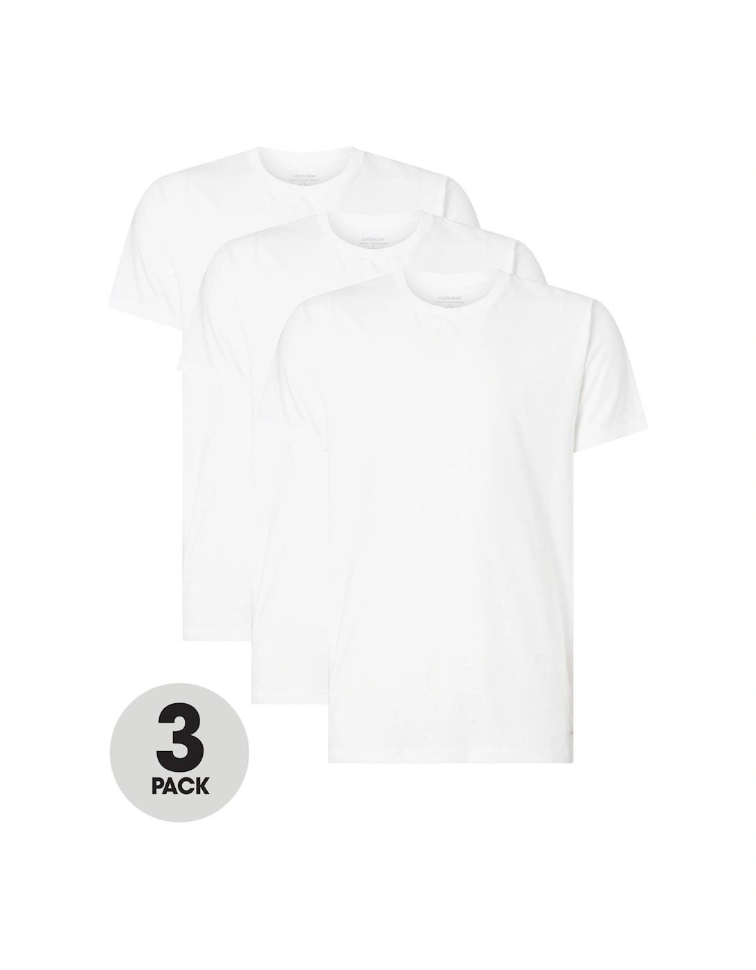 Loungewear 3 Pack T-Shirt - Black/White/Grey, 3 of 2