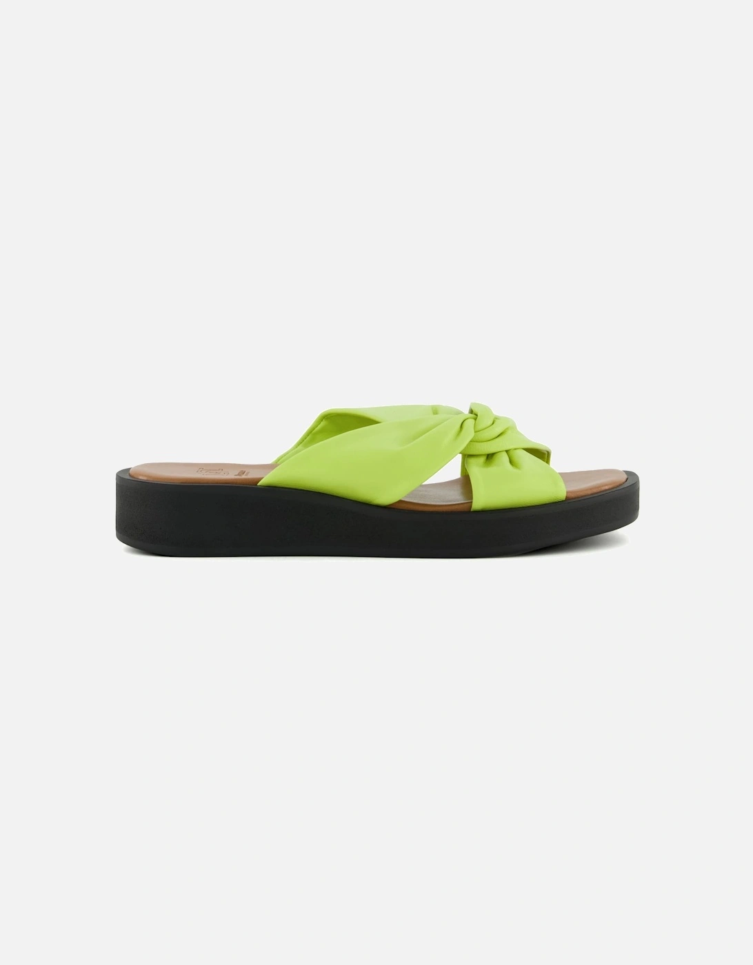 Ladies Lizo - Knot-Detail Flatform Slider Sandals