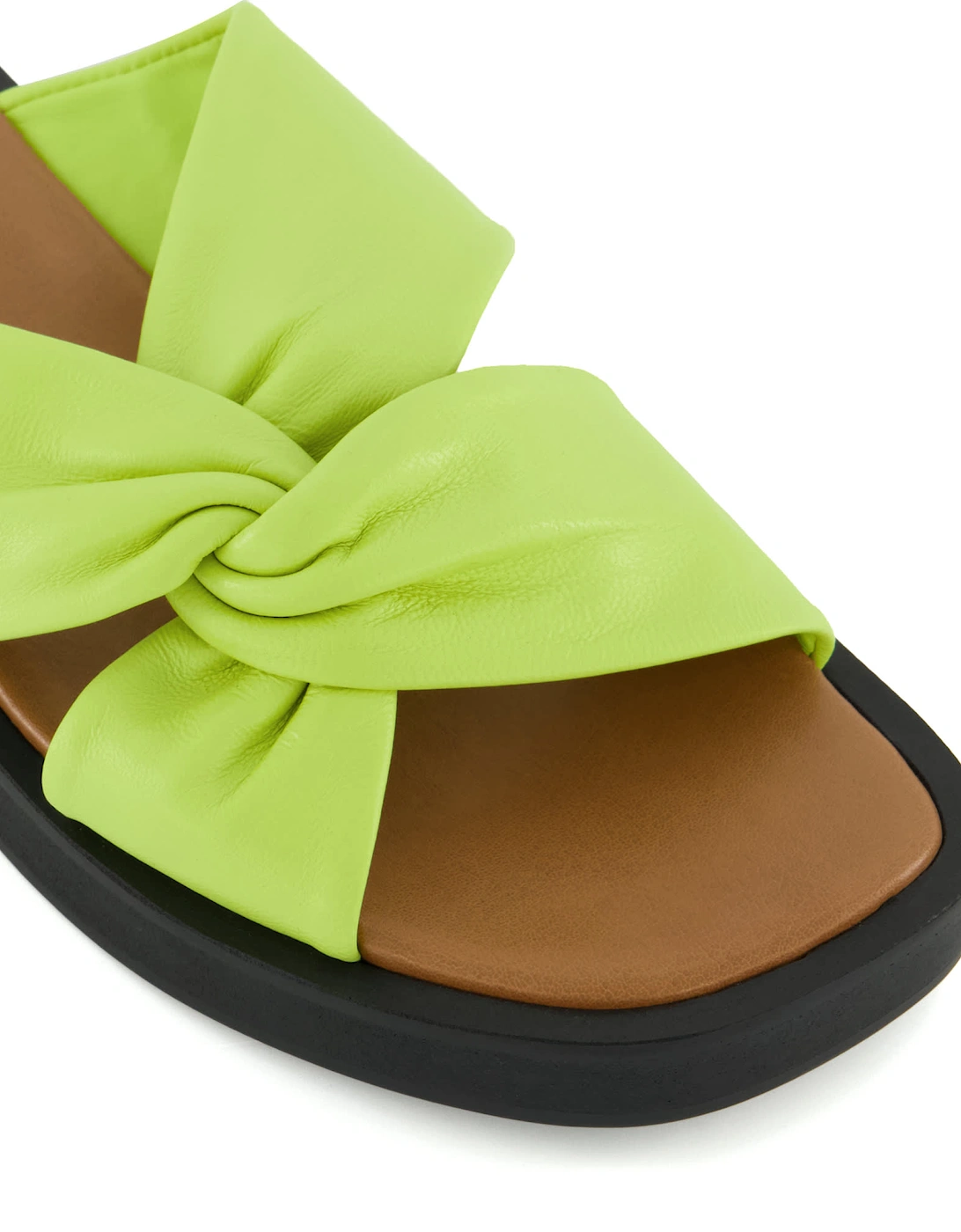 Ladies Lizo - Knot-Detail Flatform Slider Sandals