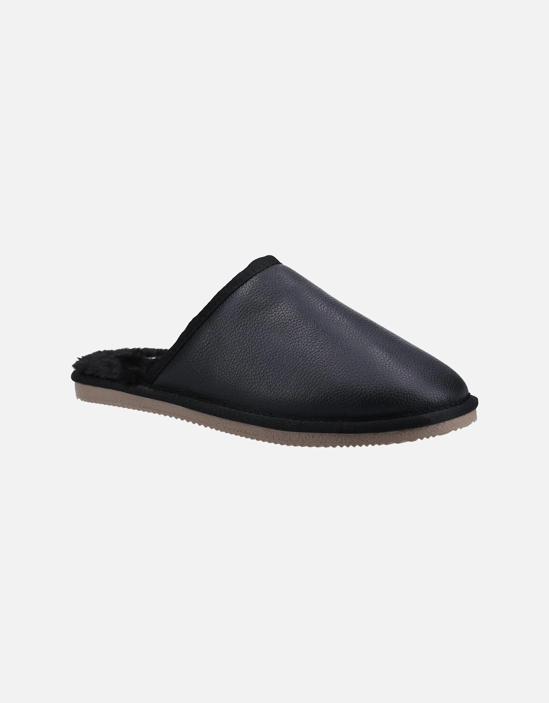 Mens Coady Leather Slippers, 4 of 3