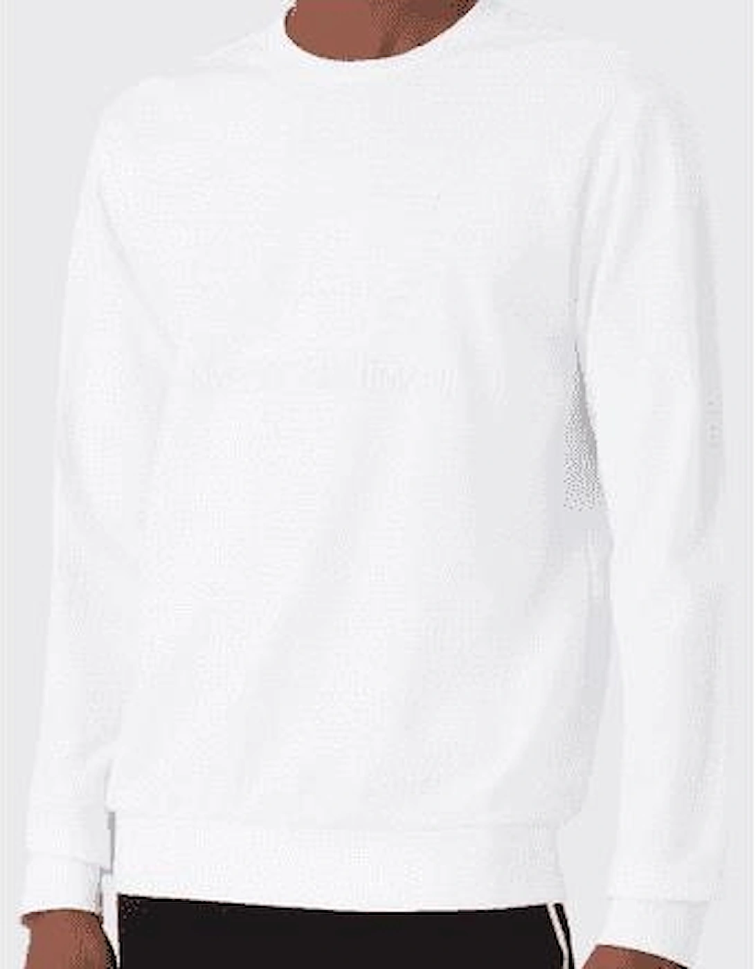 Cotton Box Logo White Sweatshirt