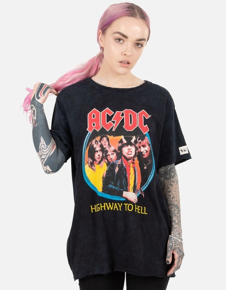 Unisex Adult Highway To Hell Circle T-Shirt