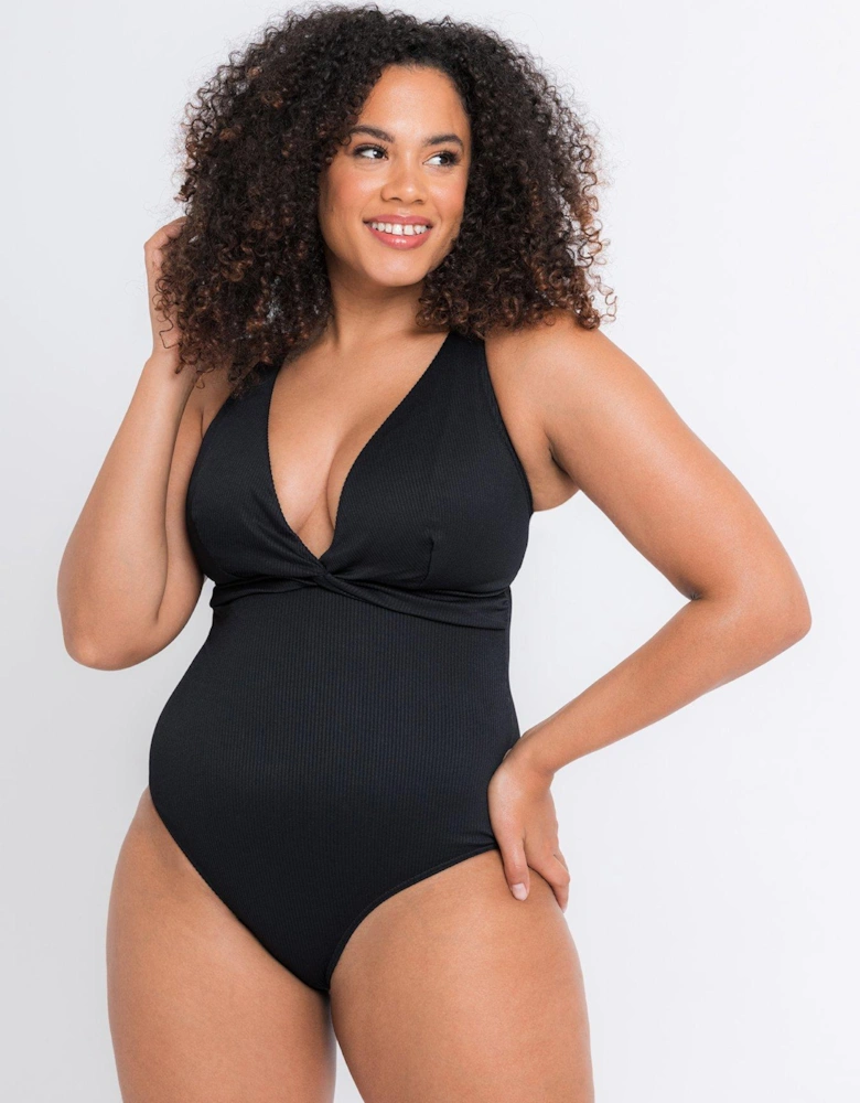 Twist And Shout Non Wired Swimsuit Black