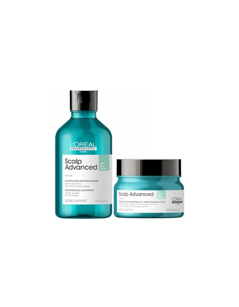 Professionnel Serié Expert Scalp Advanced Anti-Oiliness Hair Shampoo and Mask Duo