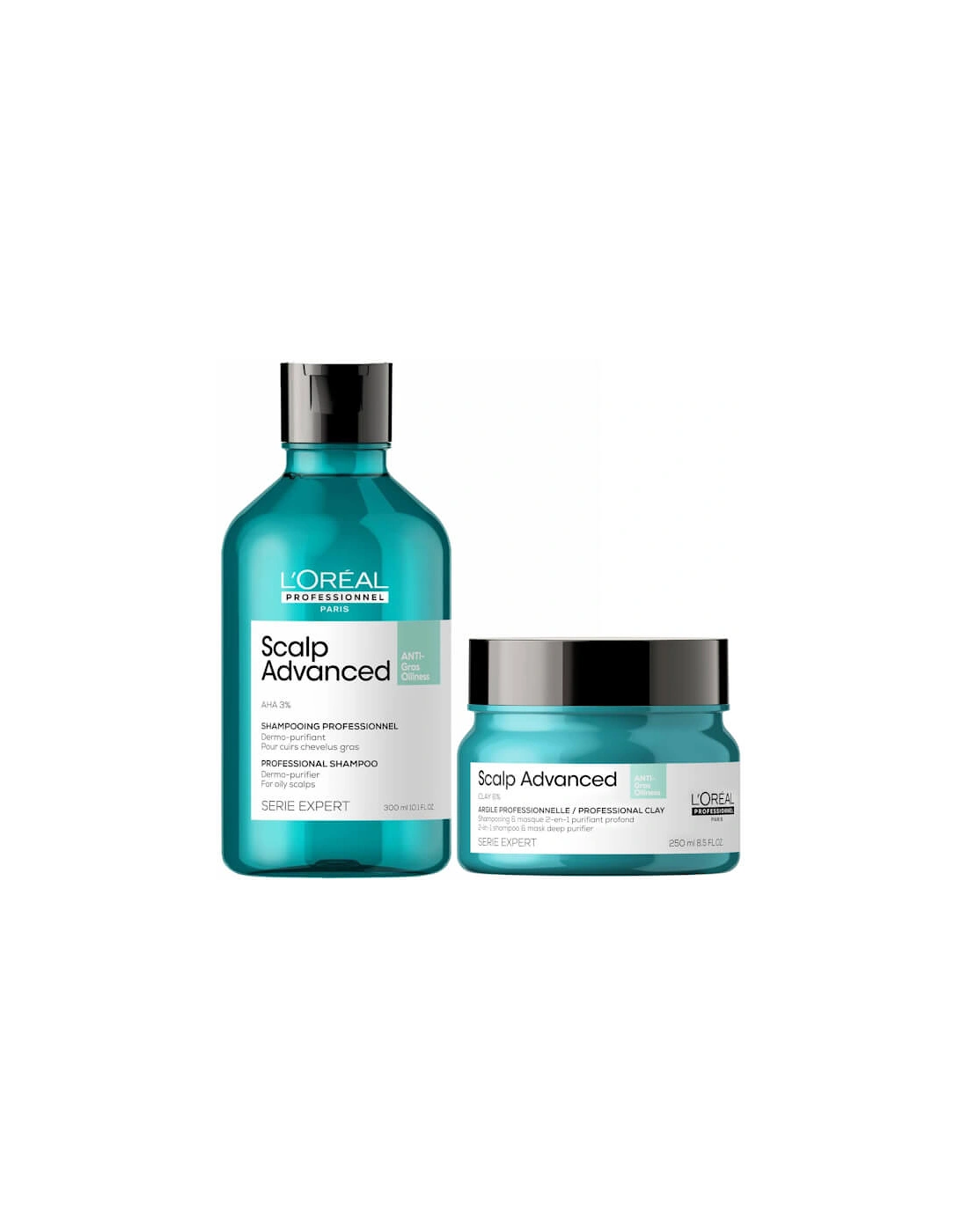 Professionnel Serié Expert Scalp Advanced Anti-Oiliness Hair Shampoo and Mask Duo, 2 of 1