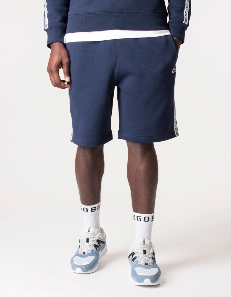 Regular Fit Tape Logo Sweat Shorts