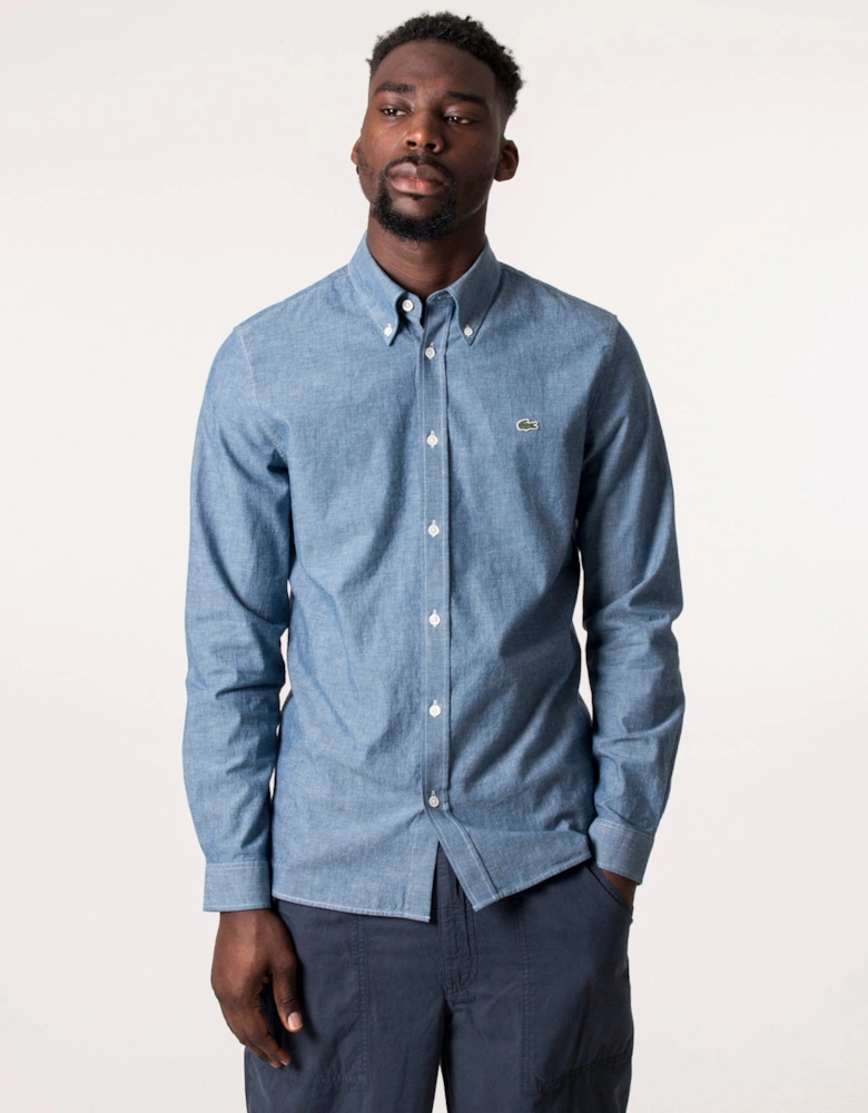 Slim Fit Denim Woven Shirt
